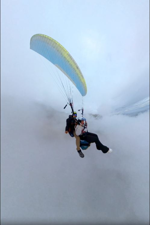 Video de aterrizaje en parapente